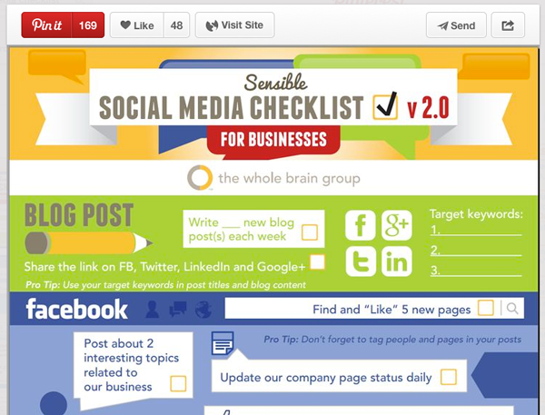 Social Media Checklist | Adventures in Pinterest - chaosandlove.com