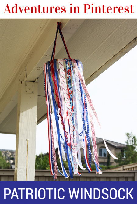 Patriotic Windsock | Adventures in Pinterest - chaosandlove.com