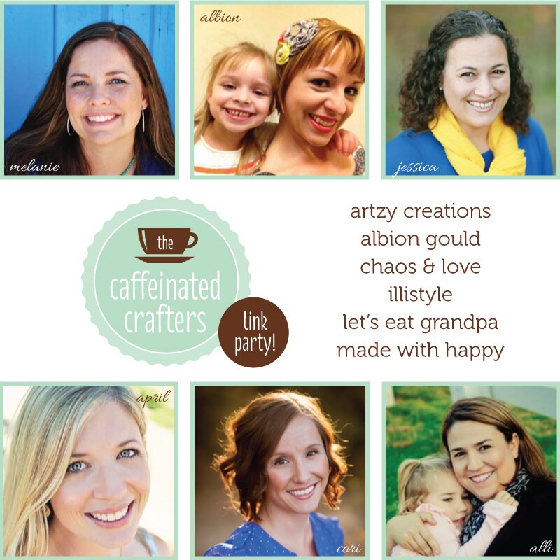 Join the Caffeinated Crafters for a Tuesday link party featuring your creative projects - recipes, crafts, printables, whatever you've got.