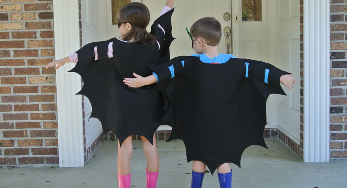 Last-Minute Costume | No-Sew Bat Wings